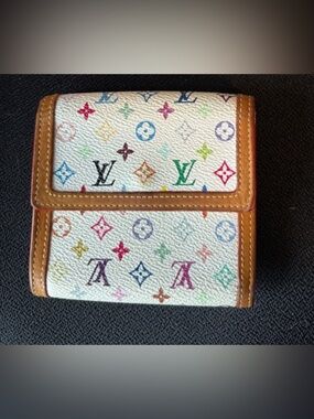 Louis Vuitton multicolor Murakami wallet with COA